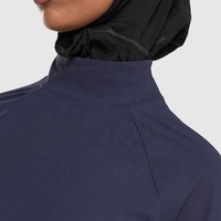 Vêtements de sport musulmans personnalisés, vêtements de sport modestes, séchage rapide, coupe ample, UPF30, chemises de yoga pour femmes musulmanes, vêtements de sport