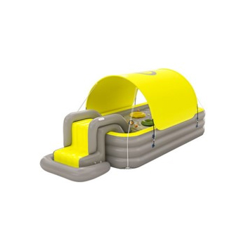 Vesta inflatable rectangular metal frame swimming pool , inflatable pool slide for adult