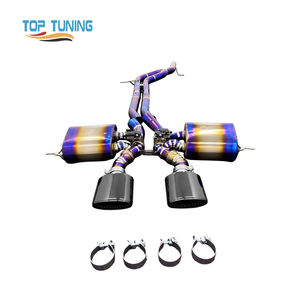 Sistema de Escape Catback de Aleación de Titanio para <span class=keywords><strong>Porsche</strong></span> Cayenne <span class=keywords><strong>Macan</strong></span> <span class=keywords><strong>2.0</strong></span> 3.0 3.6T 4.8 Turbo, Escape Valvetronic con Control Remoto - Product Image 2