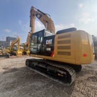 Prix abordable : Excavatrice sur chenilles CAT 320E d'occasion, 20000 kg, pour travaux de terrassement de taille moyenne, avec châssis à chenilles d'origine durable