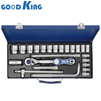 GOODKING Professional 24pcs 1/2 High Torque Automotive Repair Impact Driver Socket Adapter Set 12410