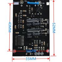 Circuit imprimé de microphone capacitif DIY, tension d'anode 60V, capsule de microphone 34mm