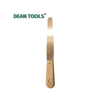 DEAN TOOLS Racloir de surface industriel 30*90mm en aluminium bronze, couteau à mastic anti-étincelles pour préparation de surface industrielle
