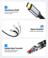 Câble USB d'usine OEM Type C 10Gbps Data Tresfer 18W 3A Chargement haute compatibilité pour ordinateur portable/station d'accueil/ordinateur
