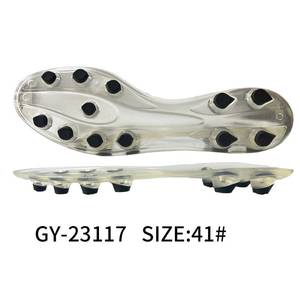 พื้น<span class=keywords><strong>รองเท้า</strong></span>ฟุตบอล TPU สองสี รุ่น GY-23117, พื้น<span class=keywords><strong>รองเท้า</strong></span>ฟุตบอลแบบมีปุ่มกลมสำหรับพื้นสนามแข็ง, <span class=keywords><strong>ส่วนประกอบ</strong></span><span class=keywords><strong>รองเท้า</strong></span>กีฬาสีตามสั่ง - Product Image 1