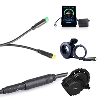 Câble d'extension de moteur de vélo électrique, connecteur étanche femelle vers mâle, 9 broches, câbles de moteur de vélo électrique pour moteur de moyeu de vélo électrique Bafang Shengyi