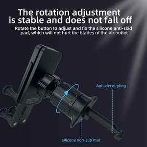 Adjustable Universal Carbon Air Vent Mount Stable Anti Slip Anti Shake Anti Drop 67mm-200mm Phones Foldable <b>Screen</b> Compatible - Product Image 3