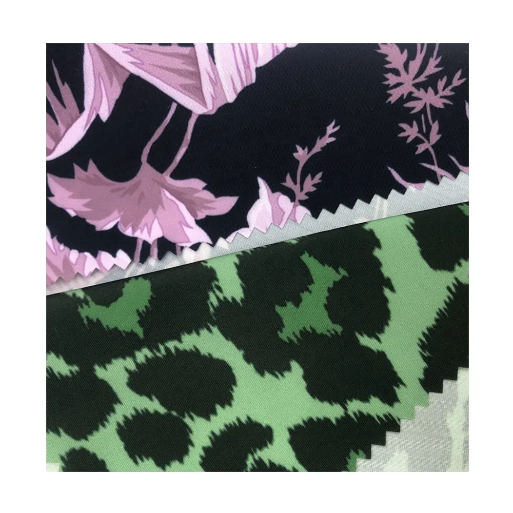 100% spun polyester cotton feel fabric custom fabric printing printed fabric for clothing jacket