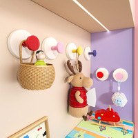 Crochet à ventouse inspiré de la dopamine, sans perçage, adhésif rotatif en PVC, pour mur Instagram, idéal salle de bain et cuisine