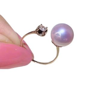 Anneau de mode en argent S925 pour femmes, vide, supportant plusieurs perles, anneaux en cristal de 3 à 3,5 mm, accessoires en perles - Product Image 3