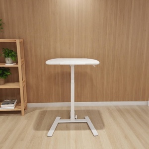 Bàn làm việc di động bằng kim loại, tiết kiệm không gian, có thể điều chỉnh độ cao, gấp gọn hoàn toàn bằng khí nén, có bánh xe - Product Image 4