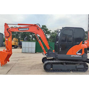 Mini-pelle Doosan Dx60 Machine de construction d'occasion Pelles hydrauliques sur chenilles - Product Image 1