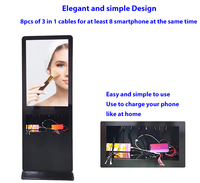 43 pouces Téléphone cellulaire Smartphone et ordinateur portable Kiosques de chargement Signalisation numérique pour événements