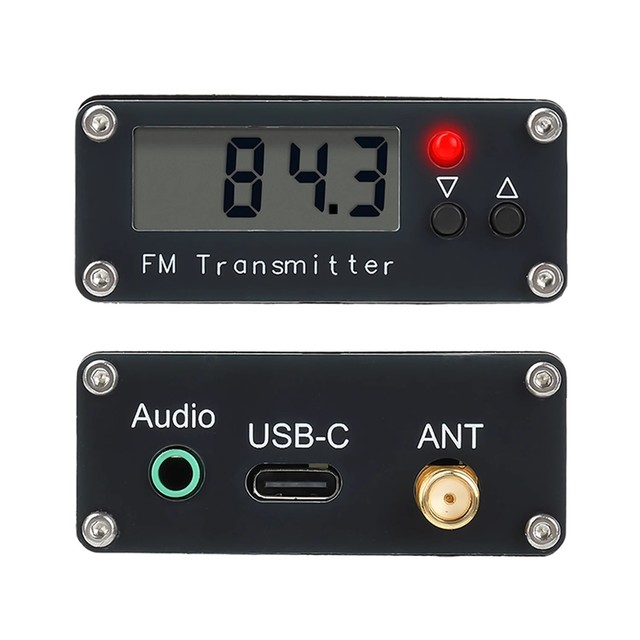 2000M FM Transmitter 0.5W Digital Display FM Transmitter Stereo 76-108MHz Type