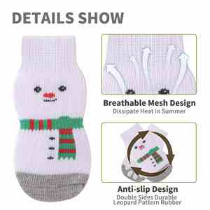 Fast Delivery Christmas Matching Human & Pet <b>Socks</b> - Soft Cotton Festive Xmas <b>Socks</b> Set for Family Holiday Party - Product Image 4