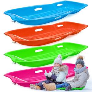 חם נמכר פלסטיק snowboard מזחלת מזחלת 2 אדם מזחלת לילדים ולמזחלות צלחות ספורט חורף - Product Image 1