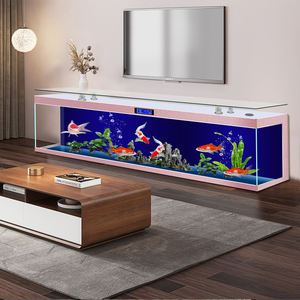 Support TV carré <span class=keywords><strong>Aquarium</strong></span> de grande taille pour la maison, au sol, à faible entretien, sans changement d'eau pour le salon. - Product Image 2