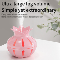 Nouvel humidificateur ultrasonique portable Lotus 330 ml avec 7 couleurs LED, aromathérapie et utilisation en extérieur