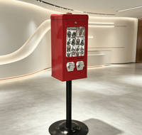Distributeur automatique de tatouages temporaires KV25S, nouvelle version commerciale 2026, homologué CE, avec fente à monnaie, grande capacité, expédition rapide