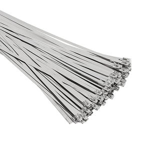 روابط كابلات من الفولاذ المقاوم للصدأ عالية الجودة SS201/304/316 مقاومة للأشعة فوق البنفسجية، روابط كابلات معدنية 4.6*250 مم - Product Image 1