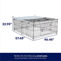 2025 caisse lapin clapier personnalisé grand fer acier inoxydable métal lapin clapier animaux maisons Hamster Pet Cage à vendre