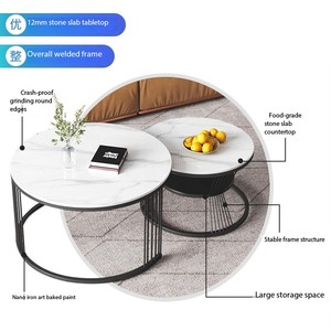 โต๊ะกาแฟโลหะที่ทันสมัยสำหรับห้องนั่งเล่น-เป็นมิตรกับสิ่งแวดล้อมดีไซน์ทำด้วยมือ - Product Image 5