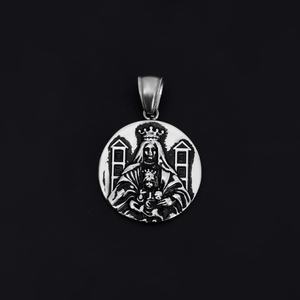 Joyería Retro de Acero Inoxidable para Hombre, Personalizada con Grabado, Incluye Collar Feminista con Zirconia, Accesorio Religioso - Product Image 1