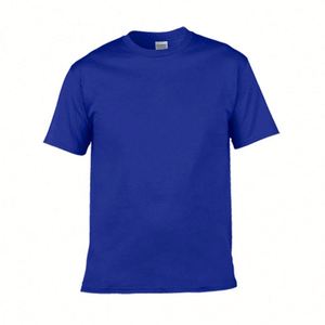 High Quality 180gsm Men's Blank Navy T-<b>Shirts</b> Custom Logo Print 100% Cotton Summer Wholesale Tee - Product Image 5
