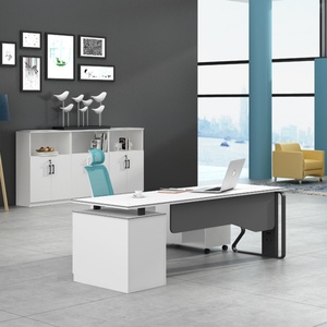 2021 Modern Home <b>Office</b> Computer Desk <b>Table</b> One Seater Extendable and Convertible Metal Manager Desk - Product Image 4