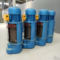 Modèle 2026 le plus récent, palan électrique compact 15T, 220V, télécommande, câble métallique pour le levage de matériaux