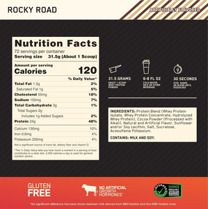 Poudre de concentré d'isolat de protéines de lactosérum 5lbs Rocky Road, mélange de boisson nutritionnelle sportive personnalisée sous marque privée ODM - Product Image 4