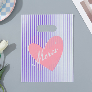 Bolsa de Compras <span class=keywords><strong>HOYO</strong></span> con Diseño de Corazones a Cuadros Rosa y <span class=keywords><strong>Azul</strong></span>, Bolsa Reutilizable con Diseño Dulce para Regalo del Día de San Valentín o para Fiestas - Product Image 2