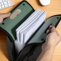 Dossier de papier de test créatif Portable à main Transparent Support de stockage de fichiers Sac de documents multicouche