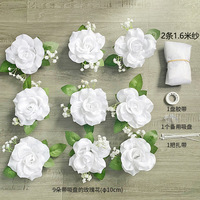 Décoration de voiture Fleur artificielle de voiture de mariage Fleur pour décoration de voiture