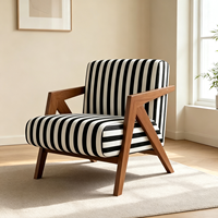 Fauteuil simple Richard OEM ODM, fauteuil d'appoint, fabricant, couleur et tissu personnalisés pour projets hôteliers et villas, vente en gros VLranlife