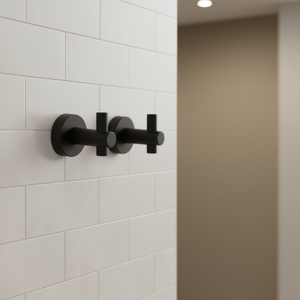 ตะขอแขวนผนังสีดำด้าน 2 ชิ้น ฐานกลม ทำจากโลหะสแตนเลส พร้อมสกรูสำหรับติดตั้งในตู้เสื้อผ้า ห้องน้ำ ห้องนอน และทางเข้าบ้าน - Product Image 2