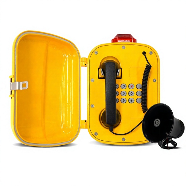 Waterproof Moisture-proof Dustproof Wall-mounted Telephone Subway Tunnel Utility Tunnels Alarm Light Public Address Function