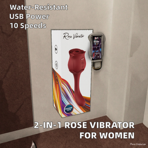 Vibrateur Fleur 2-en-1 Puissant à Succion pour Clitoris et Point G, Rechargeable USB, Étanche IPx6, Écologique - Product Image 2