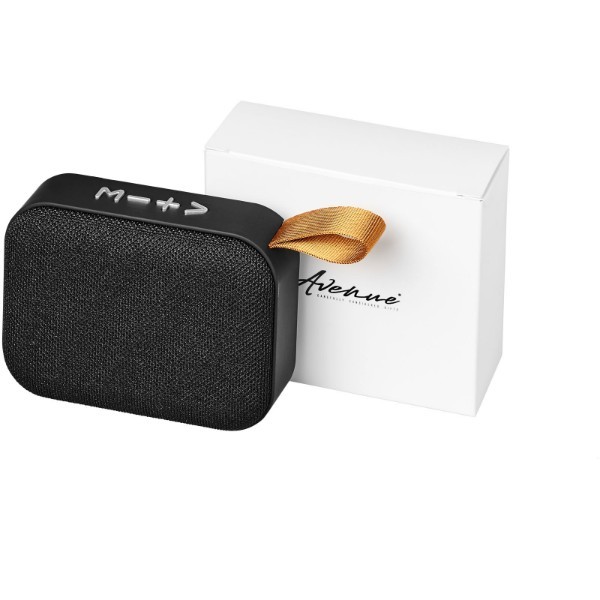 Bluetooth® Speaker with RGB LED Lighting RGB Fashion Tessuto Design Plastic Cabinet Microphone and Battery Power Source