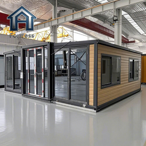 Villa de Luxe Préfabriquée, Maison Conteneur 40 pieds Extensible, Habitation Prête à l'emploi avec 3 Chambres, Utilisation pour Logement de Travailleurs - Product Image 1