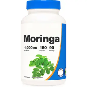 Moringa 잎 힘 추출물 캡슐 슬리밍 항산화 Moringa 추출물 비타민 철 단백질 마그네슘 스포츠 보충