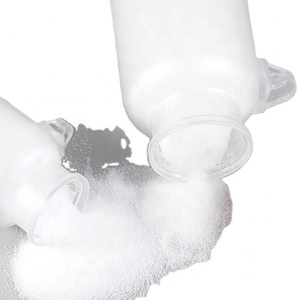 Eco Friendly 100ml 200ml ABS <b>Bath</b> <b>Salt</b> Plastic Bottle Matte Round Shape with Wooden Cork Cap and Spoon for Skin Care - Product Image 2