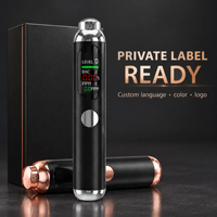 Analyseur d'odeur buccale portable, testeur numérique d'odeur buccale, test en 5 secondes, résultat sur 4 niveaux, affichage 0,1 ppm, rechargeable par USB, OEM ODM