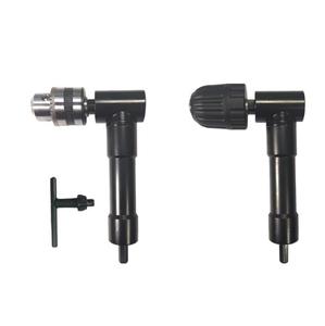 Perceuse électrique à angle droit à 90 degrés outil d'angle de mandrin à trois mâchoires, outil de pliage électrique à angle droit en alliage avec clé - Product Image 1
