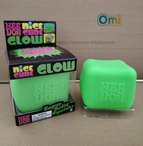 ของเล่นคลายเครียดคุณภาพสูง ขายดี มีสินค้าในสต็อก หลากสี 5 สี นีโดห์ ไอซ์คิวบ์ 5.5 ซม. เรืองแสงในที่มืด ไม่ติดมือ คืนรูปช้า - Product Image 2