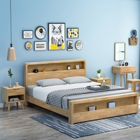 Lits de rangement en bois pour enfants, design moderne, pour appartements et hôtels, ensemble de meubles pour la maison