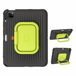 HGD Nouvelle coque universelle robuste en EVA avec sangle pour iPad Pro 11 pouces 2ème génération, résistante aux chocs, avec béquille, noire - Product Image 1