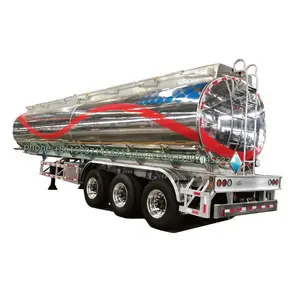 Reboque do tanque de combustível 36cbm, fabricação direta, reboque de liga de alumínio 43000 l para tanque de combustível, liga de alumínio