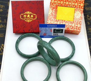 Bestseller: Regalo per la Festa della Mamma, Bracciali in Vera <span class=keywords><strong>Giada</strong></span> Verde <span class=keywords><strong>con</strong></span> Certificato e Confezione, Bracciali in Giadeite del Guizhou per Donne, Regalo per Feste - Product Image 3