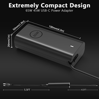 Adaptateur secteur USB-C 65W pour Lenovo ThinkPad X1 Tablet Yoga 720 720-13IKB 720-13 730 730-13IKB 910 910-13IKB 370 T480